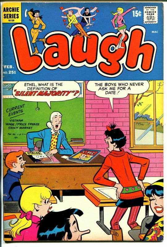 Laugh #251 1972-Archie-Betty-Veronica-swimsuit-FN