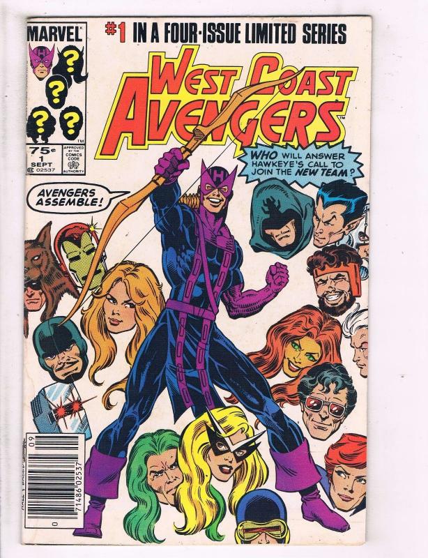 6 Marvel Comics # 1 2 4 38 West Coast Avengers Hawkeye Balder M Greatest C J103