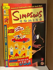 Simpsons Comics #43 NM/NM+ HTF GERMAN w/ SPECIAL Cover (1999) Dino Comics