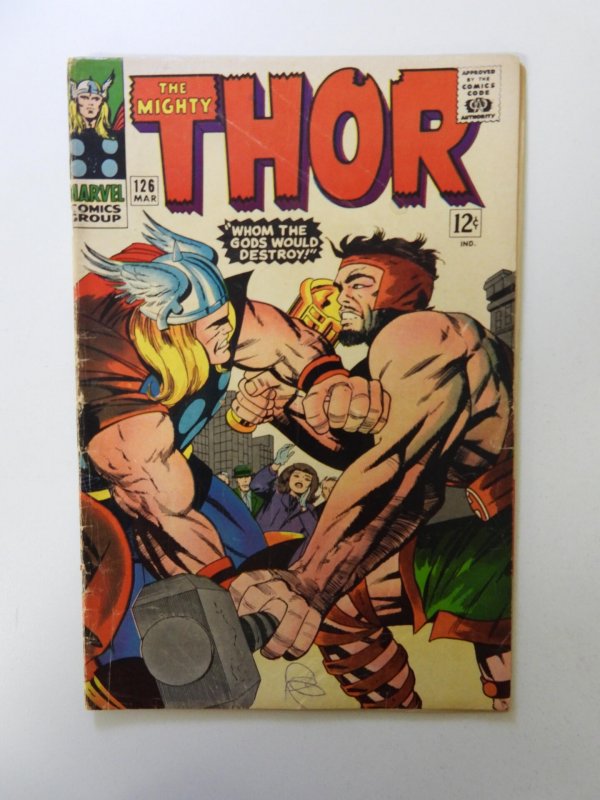 Thor #126 (1966) 1st in own series VG- condition ink on cover
