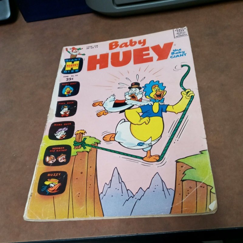 BABY HUEY 95 GIANT SQUAREBOUND 1971 HARVEY Comics Hits Cartoons magazine