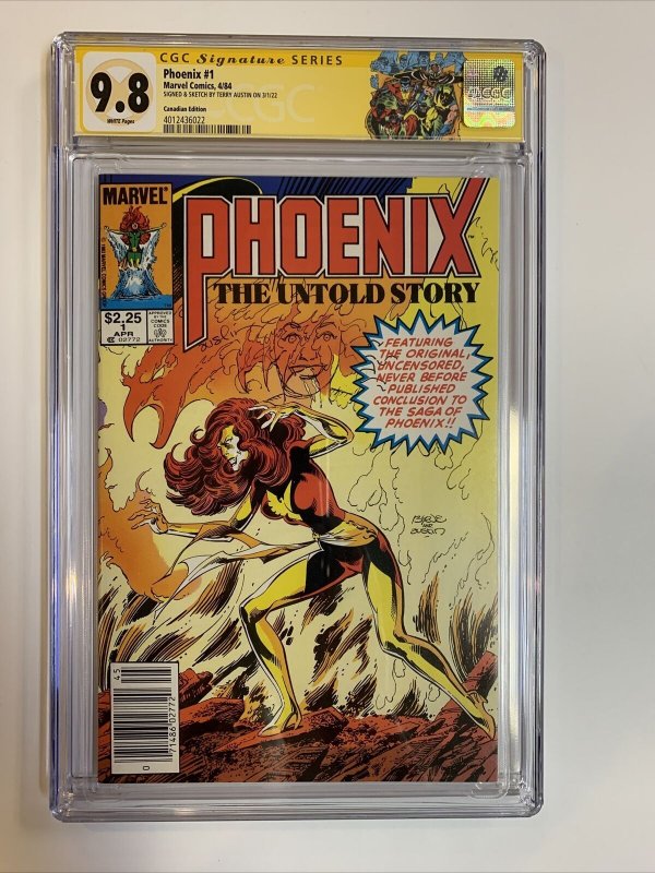 Phoenix (1984) # 1 (CGC 9.8 WP) Remark Austin (Phoenix) | CPV Canadian| Census=2