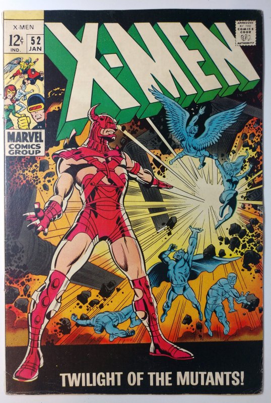 The X-Men #52 (6.0, 1969) Cyclops disguised as Erik the Red