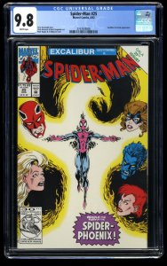 Spider-Man #25 CGC NM/M 9.8 White Pages Excalibur and Arcade Appearance!