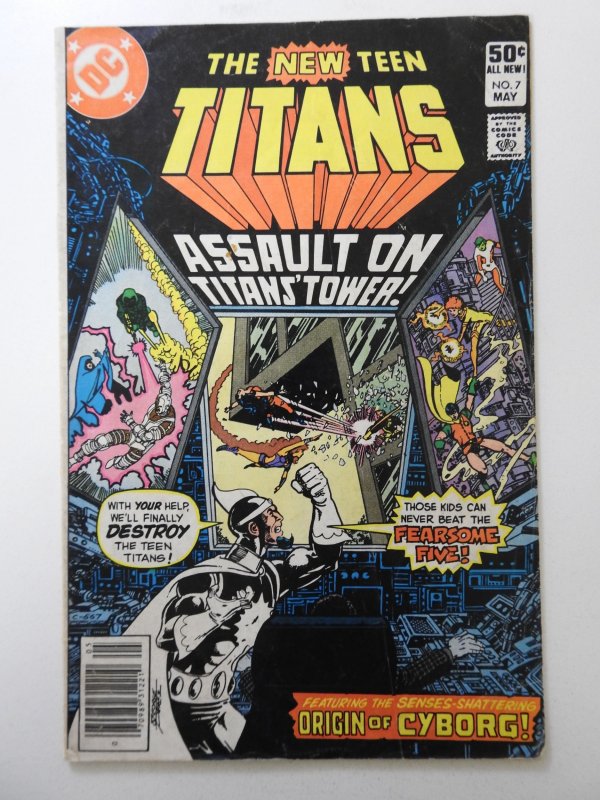 The New Teen Titans #7 Solid VG Condition! George Perez Art!
