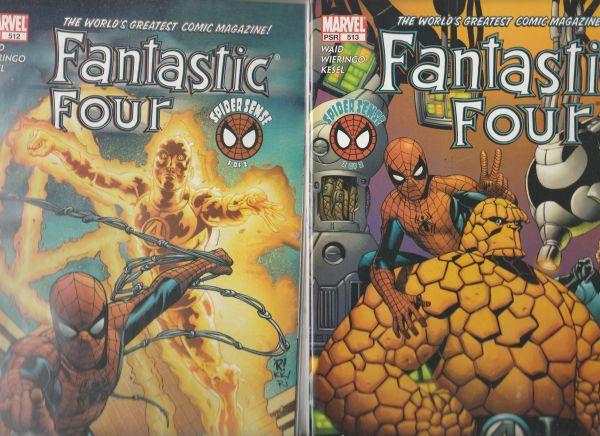 Fantastic Four Set #512-513 (Jun-08) NM Super-High-Grade Fantastic Four, Mr. ...