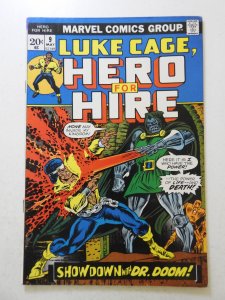 Hero for Hire #9 (1973) Showdown W/ Dr. Doom! Sharp VF- Condition!