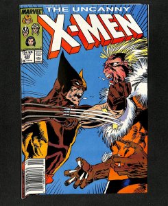 Uncanny X-Men #222 Wolverine vs Sabertooth!