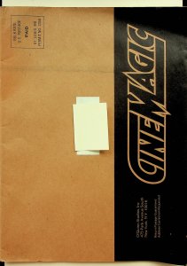 Cinemagic #1 Premiere Issue - O'Quinn Studios, Inc. Complete with shipping cover