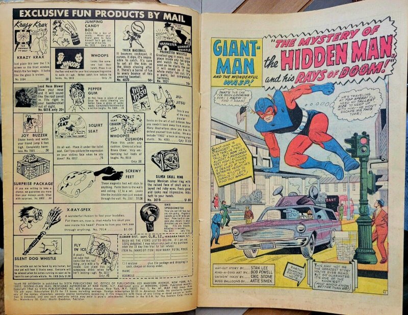 TALES to ASTONISH #67 VG (Marvel 1965) HULK & GIANT-MAN! Jack Kirby & Stan Lee!