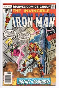 Iron Man #99 - App of Madam Masque (Marvel, 1977) VF