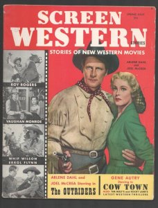PULP:  Screen Western Stories #1-Spring 1950-Arlene Dahl-Joel McCrea-Roy Roge...