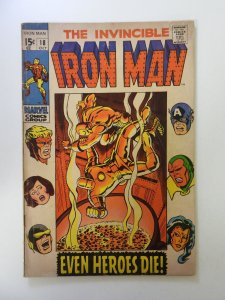 Iron Man #18 (1969) VG condition moisture damage
