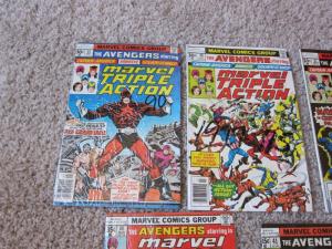 The Avengers Starring Marvel Triple Action #35-44 Run F/VF (7.0) (598J)