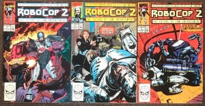 Robocop 2 The Future of Law Enforcement #1,2,3 1990 Marvel Set lot VF/Nm