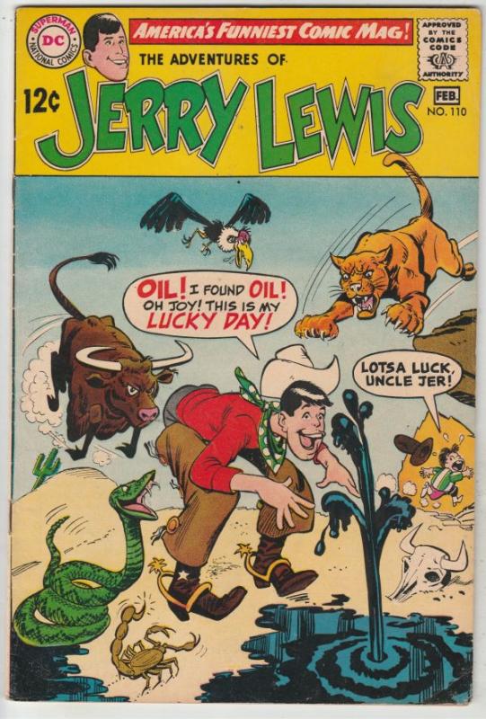 Jerry Lewis, the Adventures of #110 (Feb-69) FN/VF+ High-Grade Jerry Lewis