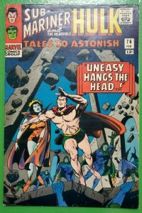 TALES TO ASTONISH #76  2nd Batroc Namor Sub Mariner Hulk 1966 Marvel VG/FN