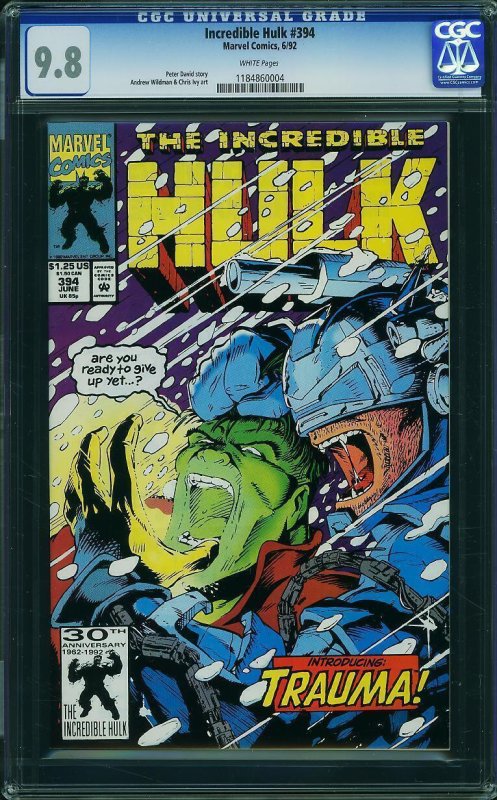 Incredible Hulk #394 (1992) CGC 9.8 NM/MT