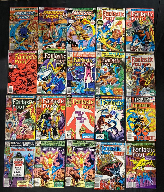 100 FANTASTIC FOUR COMICS  LOT BYRNE, PEREZ MOST VG-VF+