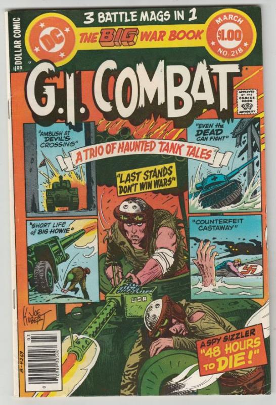 G.I. Combat #218 (Mar-80) VF/NM High-Grade The Haunted Tank