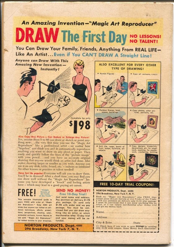 Funny Films #17 1952-ACG-baseball bomb cover-robot story-VG+