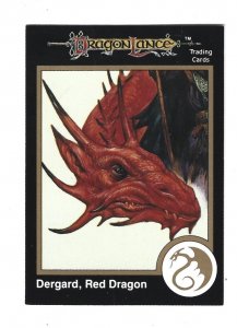 1991 TSR Dungeon and Dragons Trading Card #170 Dergard Red Dragon