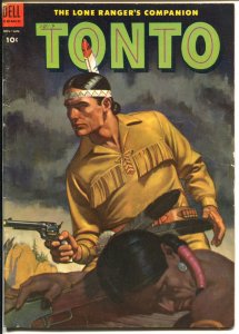 Tonto #13 1954-Dell-Lone Ranger's Indian Companion-excellent art-VG/FN