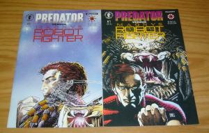Predator vs Magnus Robot Fighter #1-2 VF/NM complete series - dark horse comics