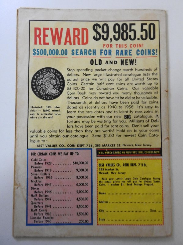 The Flash #129 (1962) GD Condition Cover detached bottom staple