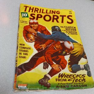 Thrilling Sports Fall 1944 Pulp Magazine Football Wreck From Alabama Bama tech