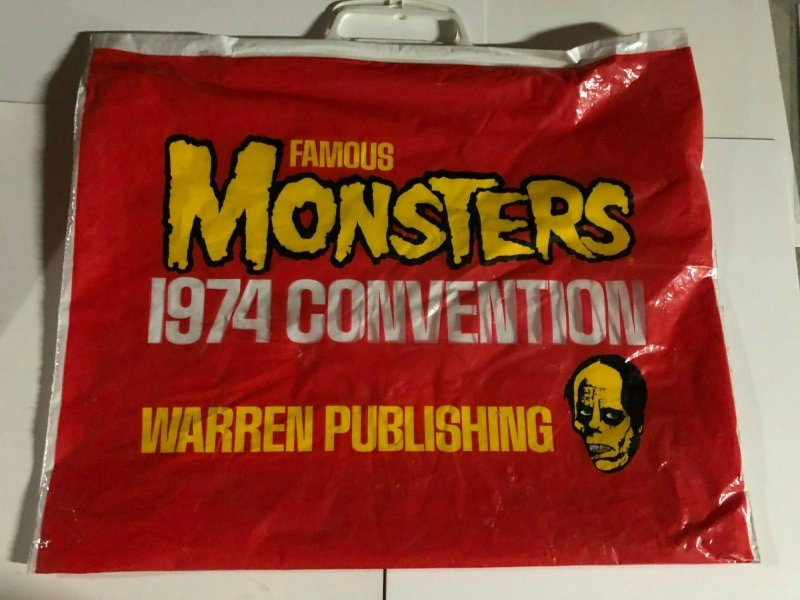 FAMOUS MONSTERS 1974 CONVENTION PLASTIC BAG - how scarce can you get?
