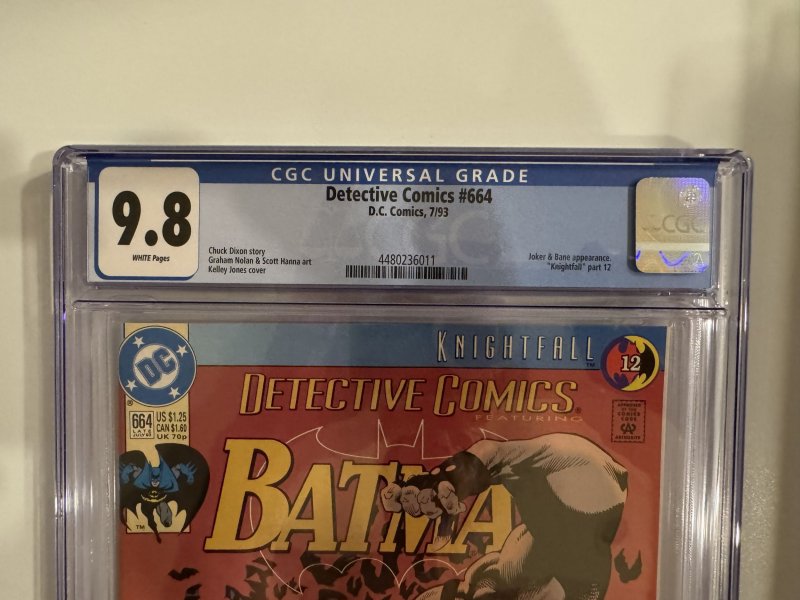 Detective Comics #664 CGC 9.8  DC (1993)