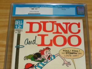 Dunc and Loo #8 CGC 9.2 last issue - file copy - dell comics - october 1963