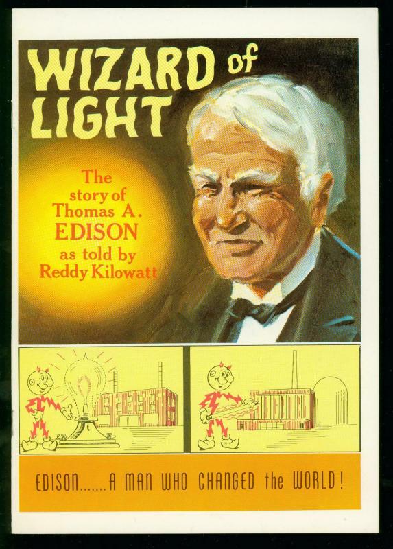 WIZARD OF LIGHT STORY OF THOMAS EDISON-REDDY KILOWATT-1972-REDDYTOONS #2- NM