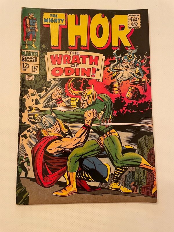 The Mighty Thor # 147 VF/NM Marvel Comic Book Loki Sif Odin Asgard 22 LI2