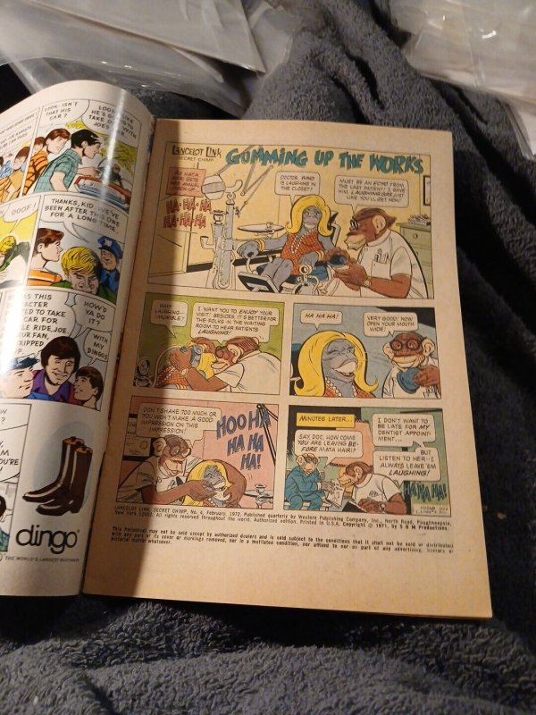 LANCELOT LINK SECRET CHIMP #4 (1972) Whitman Publishing Bronze Age Cold War Spy