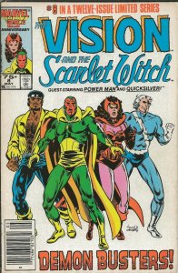 Vision and the Scarlet Witch #8 Vintage 1986 Marvel Comics Wandavision Newsstand