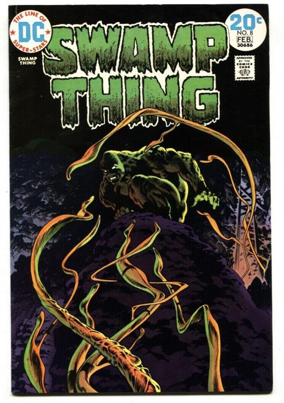 SWAMP THING #8-DC-1974-BERNI WRIGHTSON-VF-