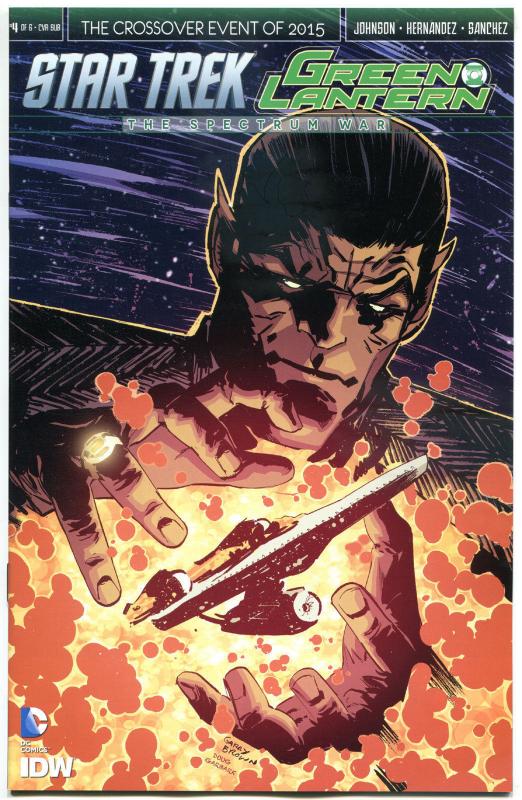 STAR TREK GREEN LANTERN #4 S, NM, Spock, Kirk, War, 2015, IDW, more in store