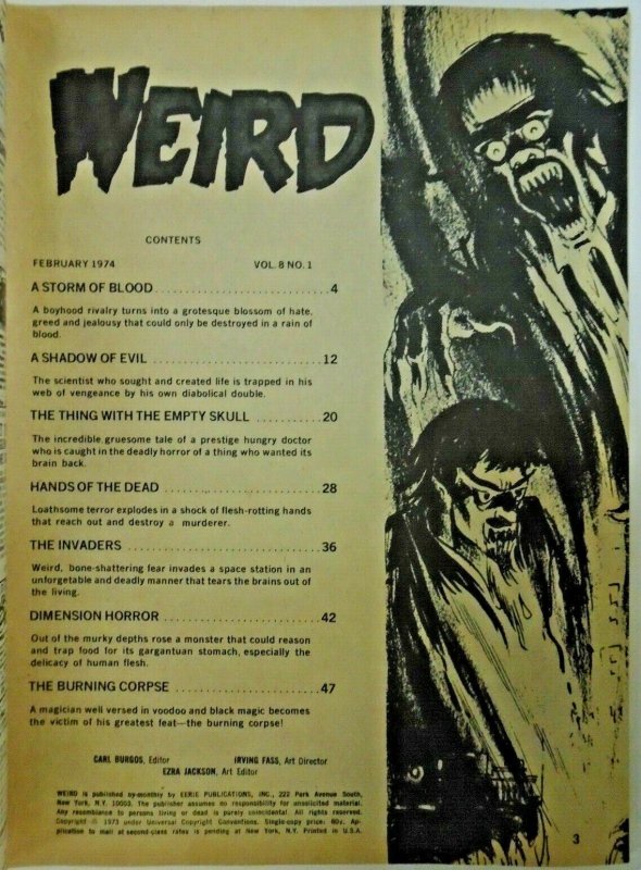 mm Weird (1973 Mag; Eerie) v8, #1vf