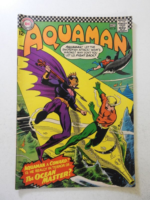 Aquaman #29 (1966) FN- Condition! 1st Appearance of the Ocean Master! stains bc