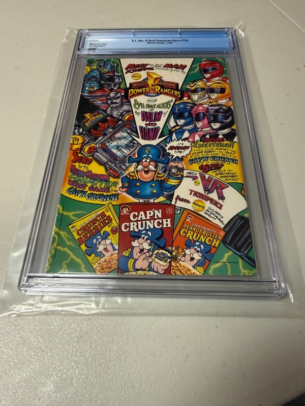 G.I. Joe # 154 CGC Graded 8.0 Marvel Comic Book 1994 Amanda Conner Cover JH31
