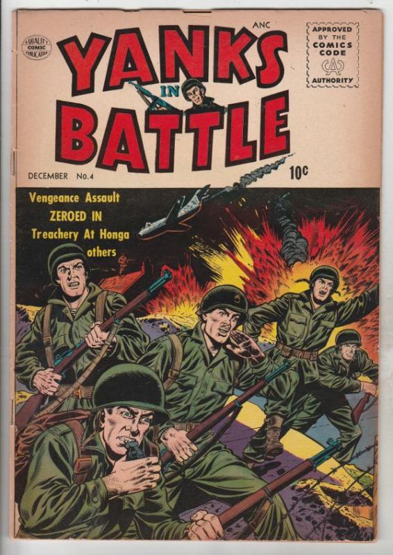 Yanks In Battle #4 (Dec-56) FN+ Mid-High-Grade 