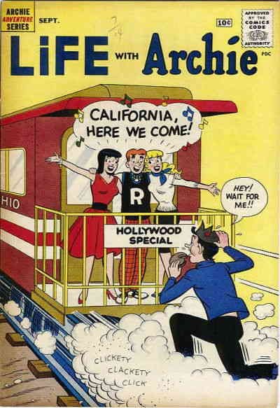 Life with Archie #4 VG ; Archie | low grade comic September 1960 Train Cover