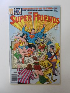 Super Friends #1 (1976) VG+ condition bottom staple detached from cover