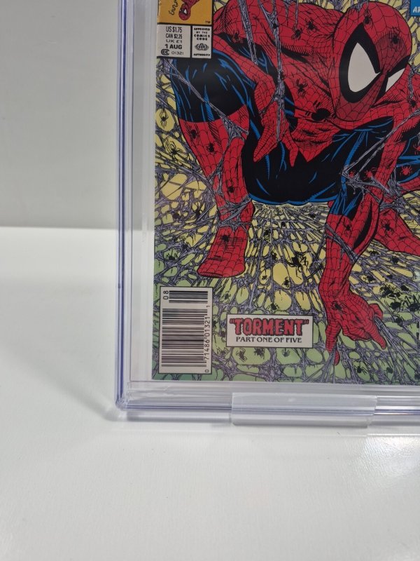 Spider-Man #1 CGC 9.8 Newsstand McFarlane  Marvel Comics White Pages