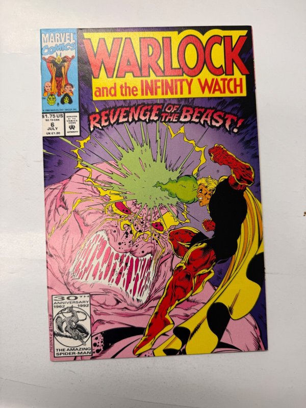 Warlock and the Infinity Watch #6 VF-NM Marvel Comic Book 7 ET20