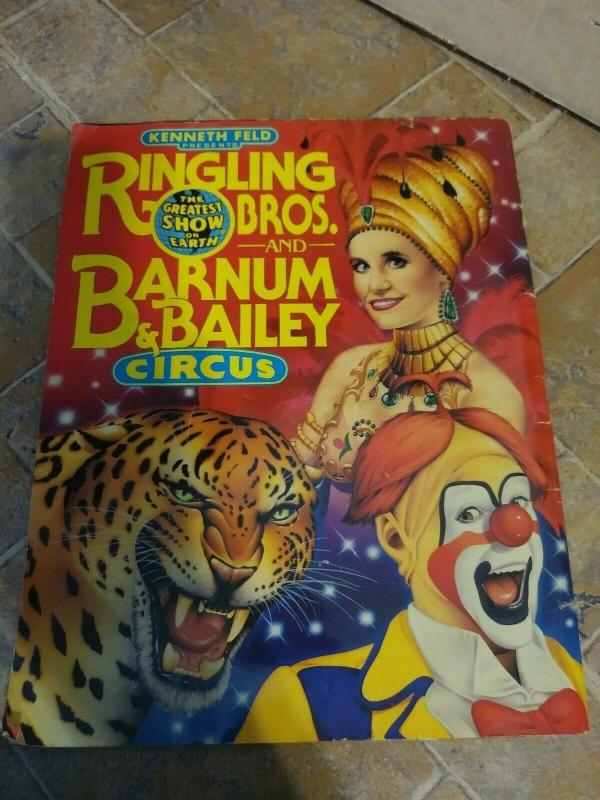 RINGLING BROTHERS AND BARNUM & BAILEY CIRCUS 120TH ANNIVERSARY PROGRAM /POSTERS