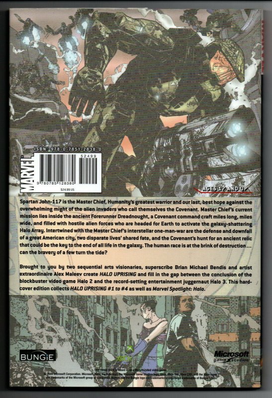 Halo Uprising HC - Bendis - Maleev - 2009 - NM 