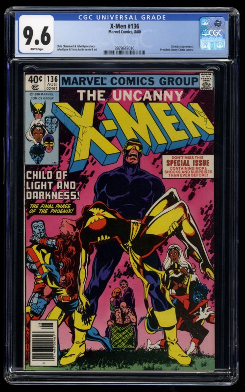 X-Men #136 CGC NM+ 9.6 White Pages Lilandra Appearance! Chris Claremont Story!